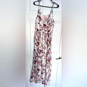 Showpo “Thank Me Later Dress” in white floral